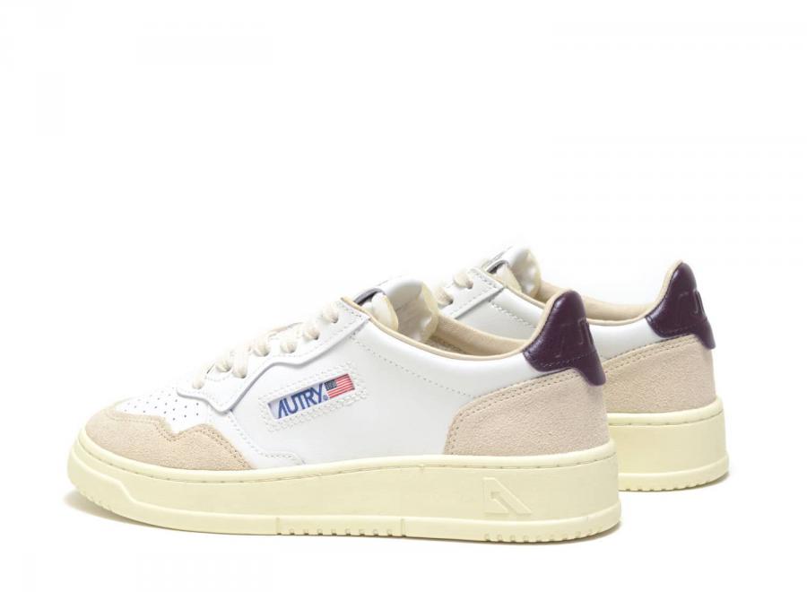 Autry Medalist Low LS18 Leather / Suede White / Fig - Autry