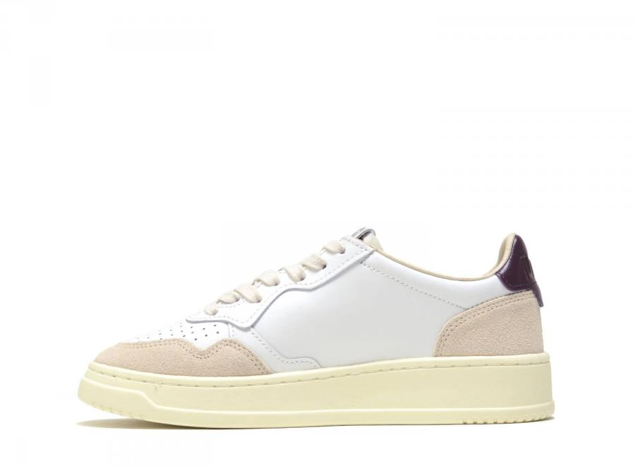 Autry Medalist Low LS18 Leather / Suede White / Fig - Autry