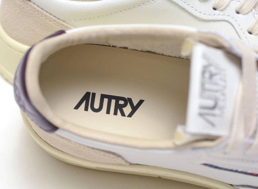Autry Medalist Low LS18 Leather / Suede White / Fig - Autry