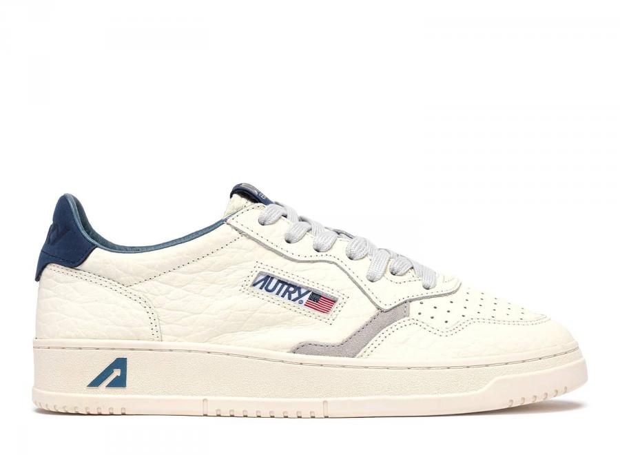 Autry Medalist Low NE20 Nabuk / Elephant / Suede Blue Depths / Vapor - Autry