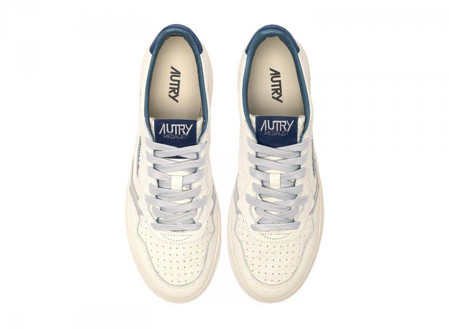 Autry Medalist Low NE20 Nabuk / Elephant / Suede Blue Depths / Vapor - Autry