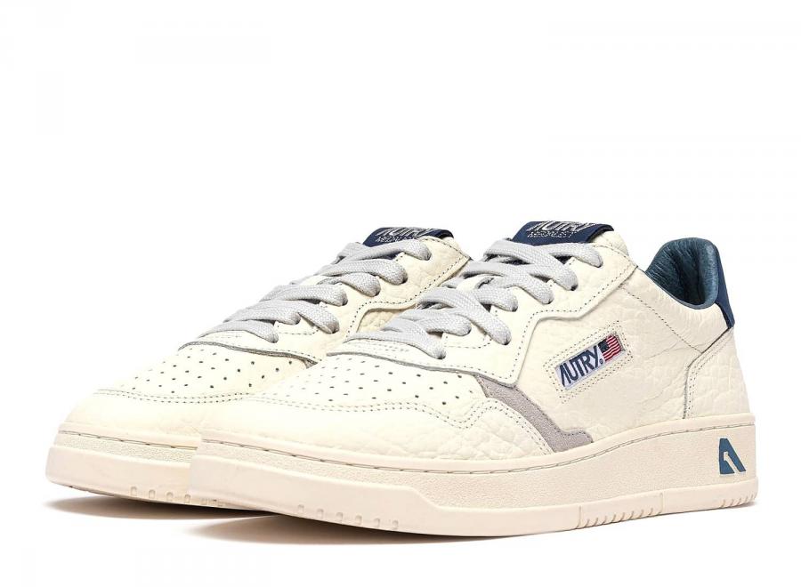 Autry Medalist Low NE20 Nabuk / Elephant / Suede Blue Depths / Vapor - Autry