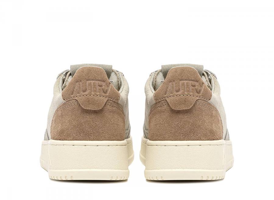 Autry Medalist Low TS37 Tricolor / Suede Cigar / Papyrus / Pelican - Autry