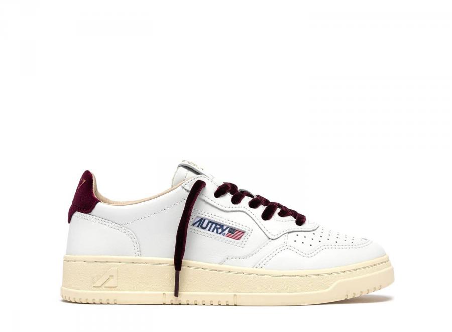 Autry Medalist Low VZ01 Leather / Velvet / Logo White / Fig - Autry