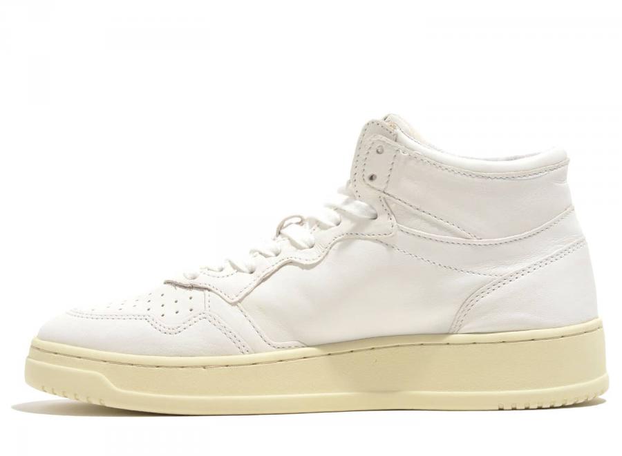 Autry Mid GG04 Leather Goat White - Autry