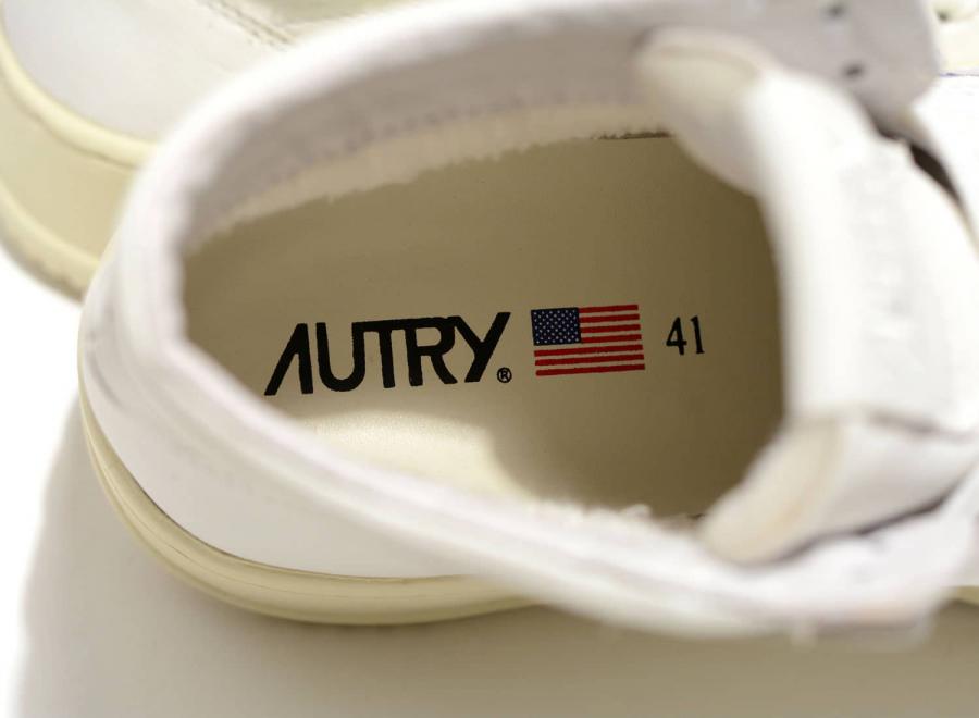 Autry Mid GG04 Leather Goat White - Autry