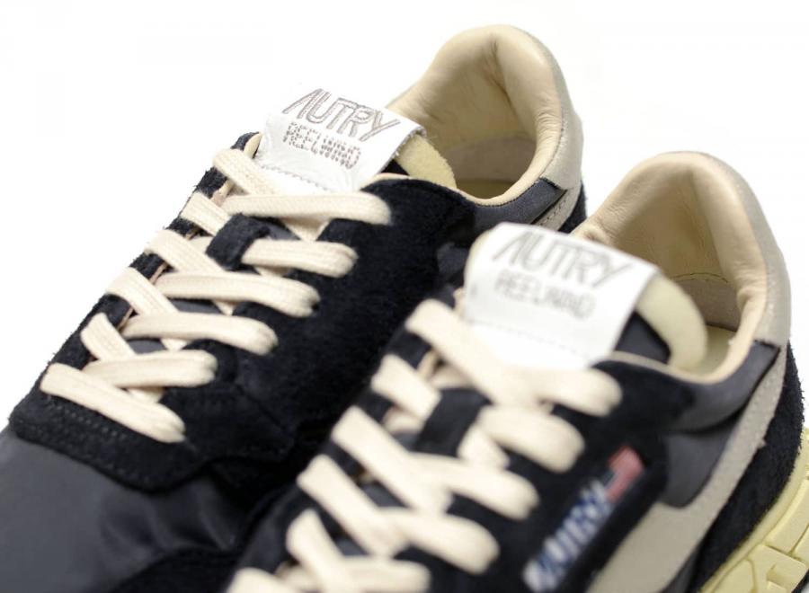 Autry Reelwind NC05 Nylon / Crack Leather White / Black - Autry