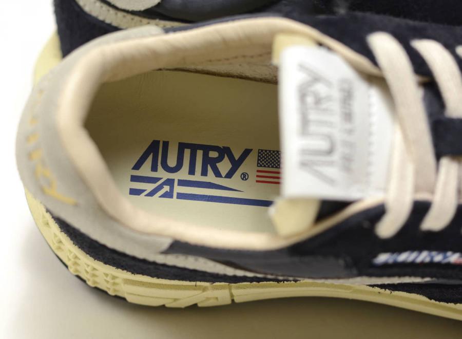 Autry Reelwind NC05 Nylon / Crack Leather White / Black - Autry