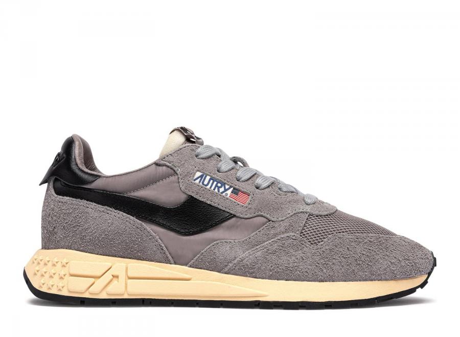 Autry Reelwind Low UT53 Suede / Net Plumbeo / Black - Autry