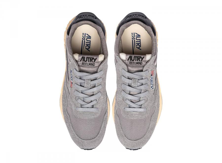 Autry Reelwind Low UT53 Suede / Net Plumbeo / Black - Autry