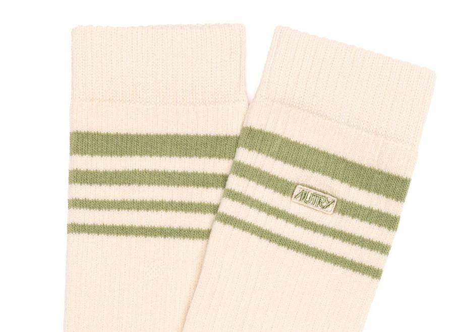 Autry Jacquard Striped Socks Corde / Chrysalis - Autry