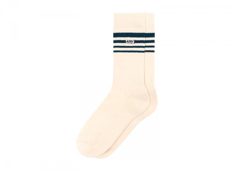 Autry Jacquard Striped Socks Corde / Drone - Autry