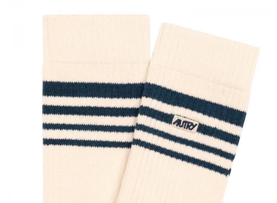 Autry Jacquard Striped Socks Corde / Drone - Autry
