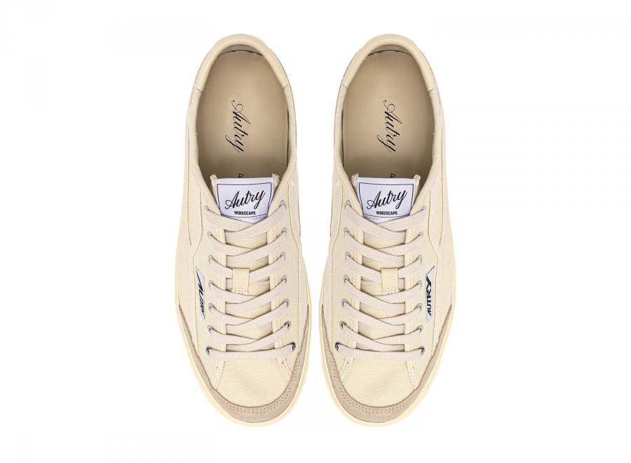 Autry Windscape Low CU02 Canvas / Suede Cream - Autry