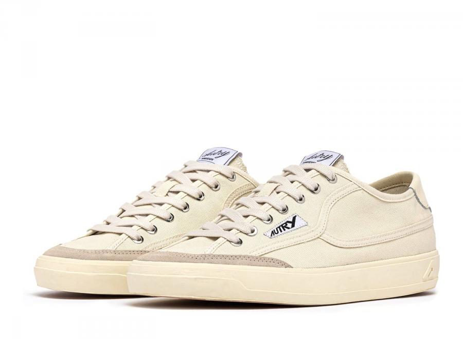 Autry Windscape Low CU02 Canvas / Suede Cream - Autry
