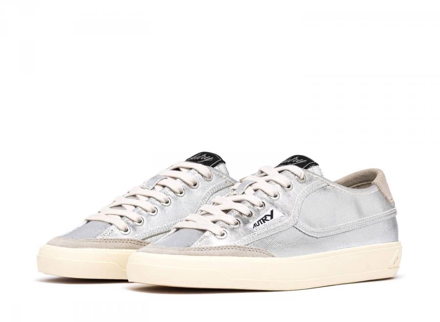 Autry Windscape Low CU07 Canvas / Suede Silver - Autry