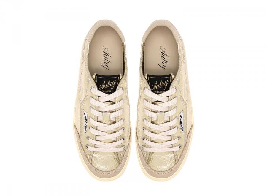 Autry Windscape Low CU08 Canvas / Suede Platinum - Autry