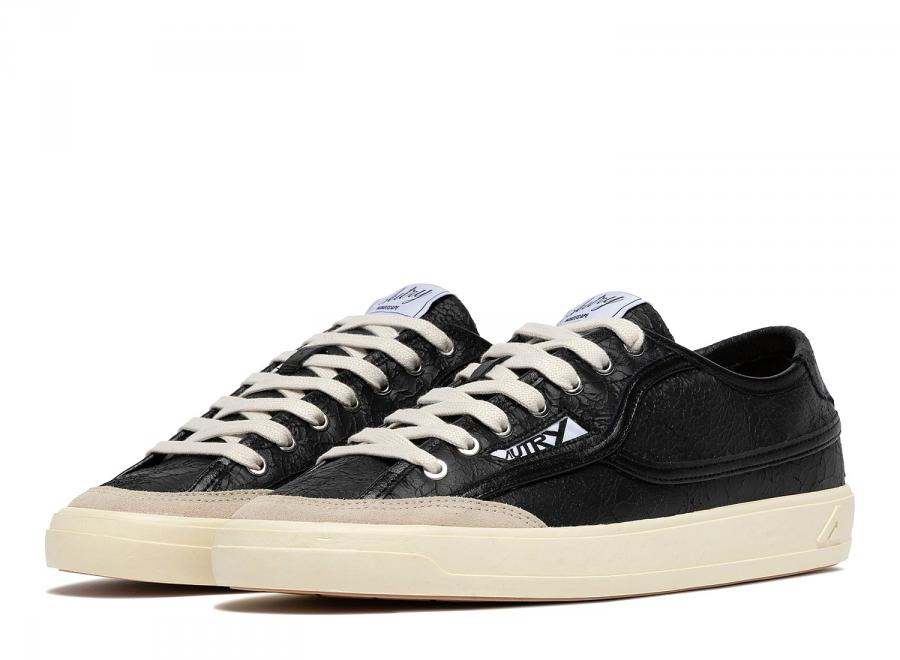 Autry Windscape Low KJ02 Crack / Leather / Suede Black / Sand - Autry