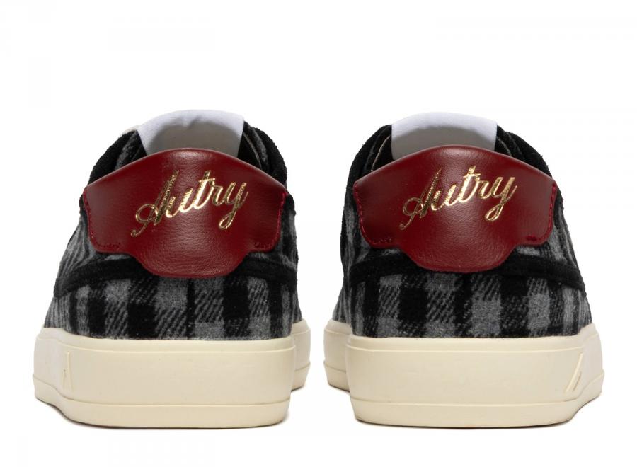 Autry Windscape Low XC03 Check Fabric / Suede / Leather Grey / Black / Syrah - Autry