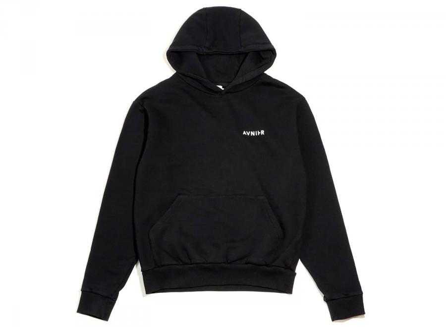 Avnier Vertical Back Hoodie Black - Avnier
