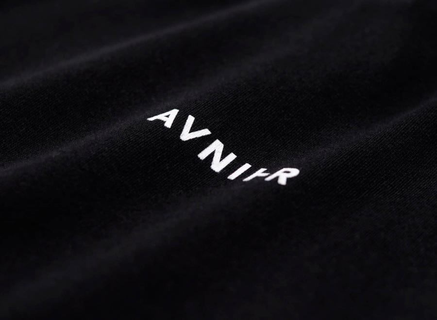 Avnier Vertical Back Hoodie Black - Avnier