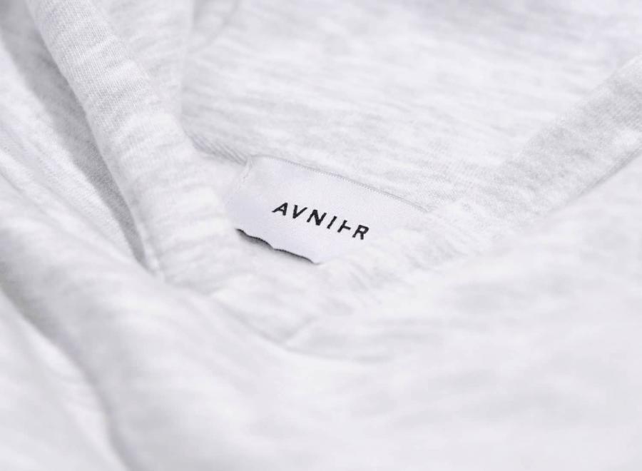 Avnier Vertical Back Hoodie Grey - Avnier