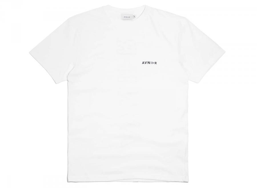 Avnier Vertical Back White Tee - Avnier