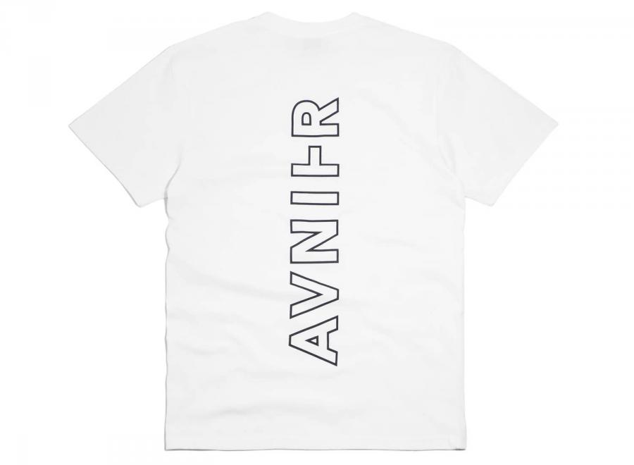 Avnier Vertical Back White Tee - Avnier