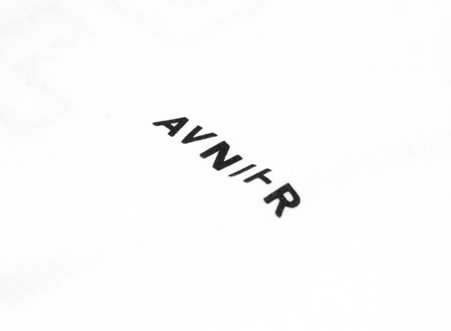 Avnier Vertical Back White Tee - Avnier