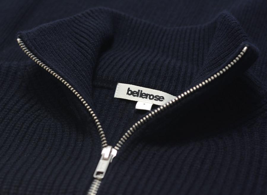 Bellerose Dorzip Knitwear Navy BM262913-DORZIP-041 - Bellerose