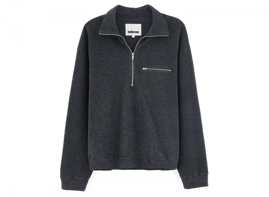Bellerose Maber62 Sweatshirt Anthracite BM262322-MABER62-099 - Bellerose
