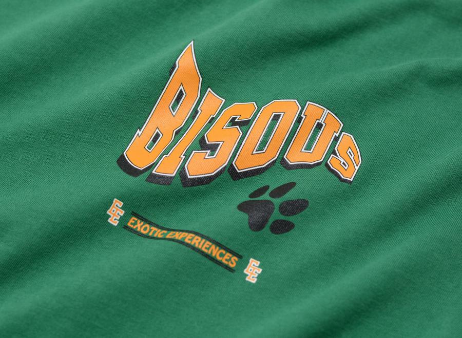 Bisous Skateboards Bobcat Tshirt Forest - Bisous Skateboards