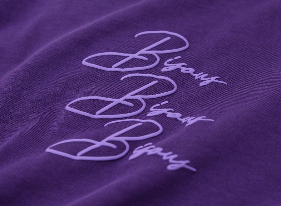 Bisous Skateboards Cigarette Tshirt Purple - Bisous Skateboards