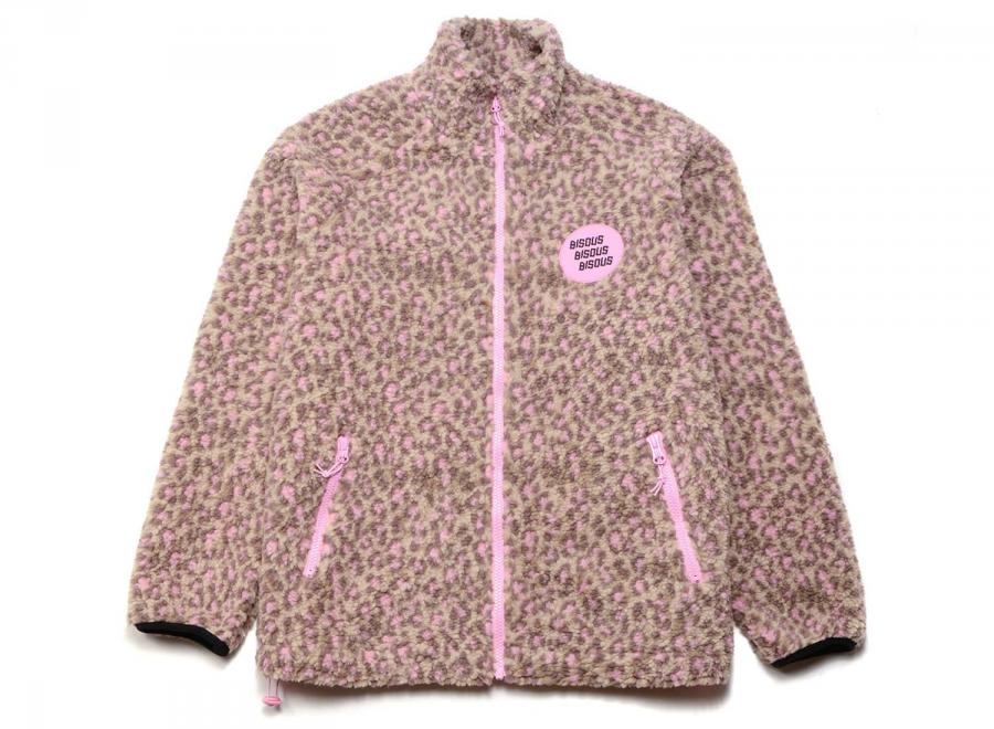 Bisous Skateboards College Fleece Leopard - Bisous Skateboards
