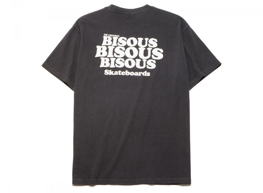 Bisous Skateboards Grease Tshirt Anthracite - Bisous Skateboards