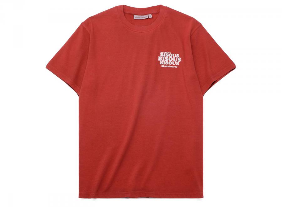 Bisous Skateboards Grease Tshirt Red - Bisous Skateboards