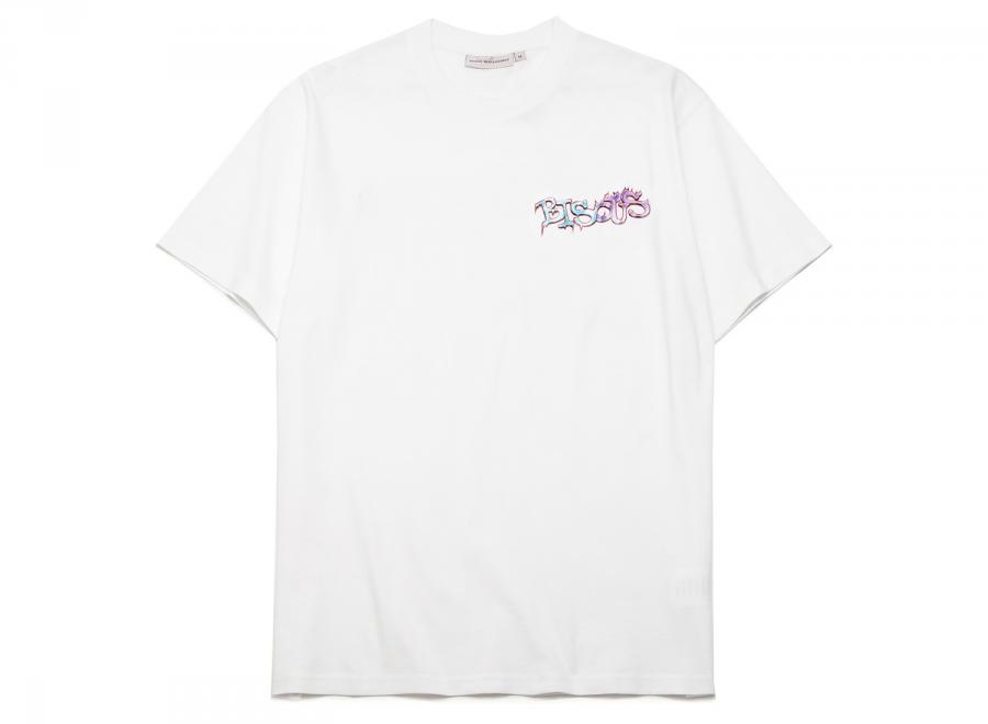 Bisous Skateboards Ice & Flame Tshirt White - Bisous Skateboards