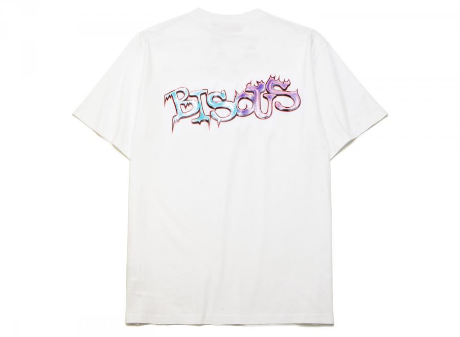 Bisous Skateboards Ice & Flame Tshirt White - Bisous Skateboards