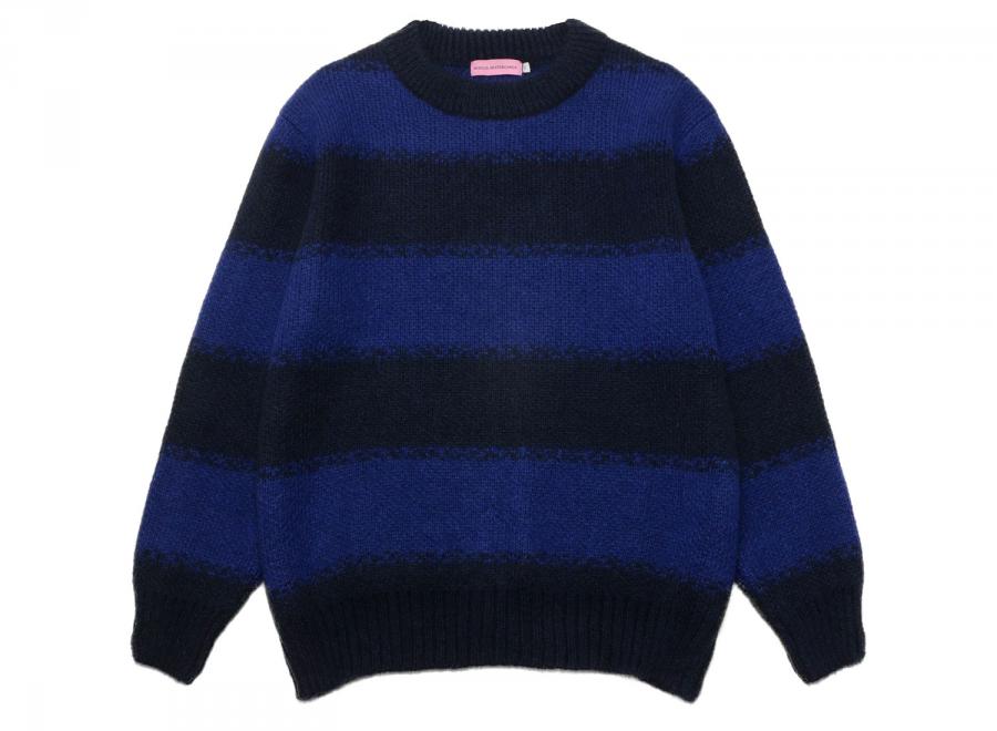 Bisous Skateboards South Mohair Stripes Navy - Bisous Skateboards