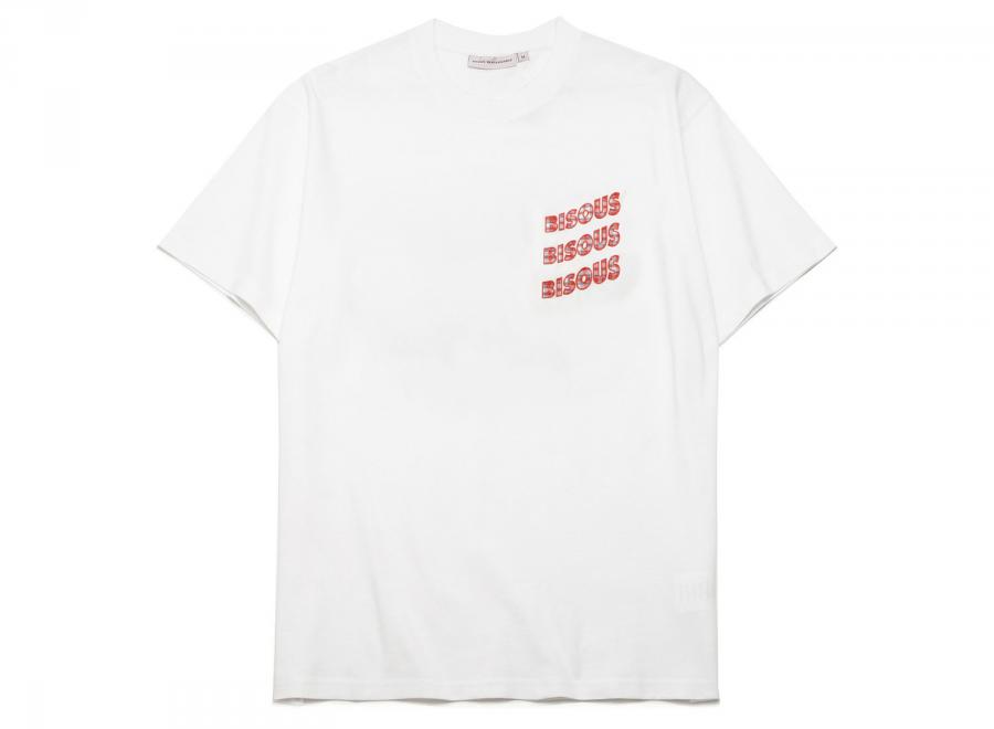 Bisous Skateboards Sonics Application Tshirt White - Bisous Skateboards