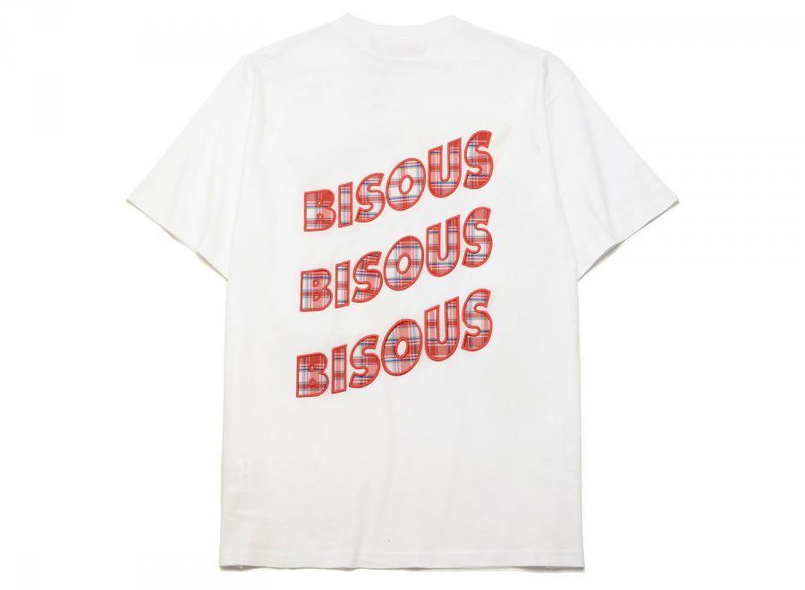 Bisous Skateboards Sonics Application Tshirt White - Bisous Skateboards
