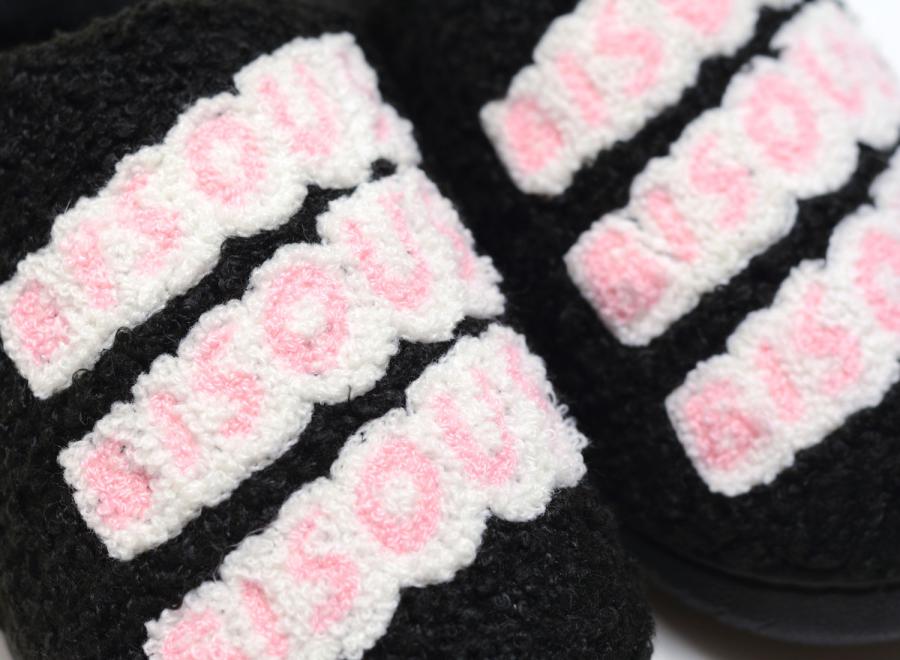 Bisous Skateboards Sonics Slippers Black - Bisous Skateboards