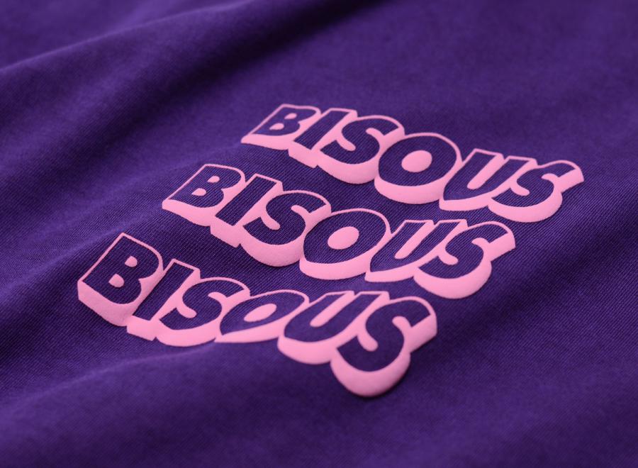 Bisous Skateboards Sonics Tshirt Purple - Bisous Skateboards