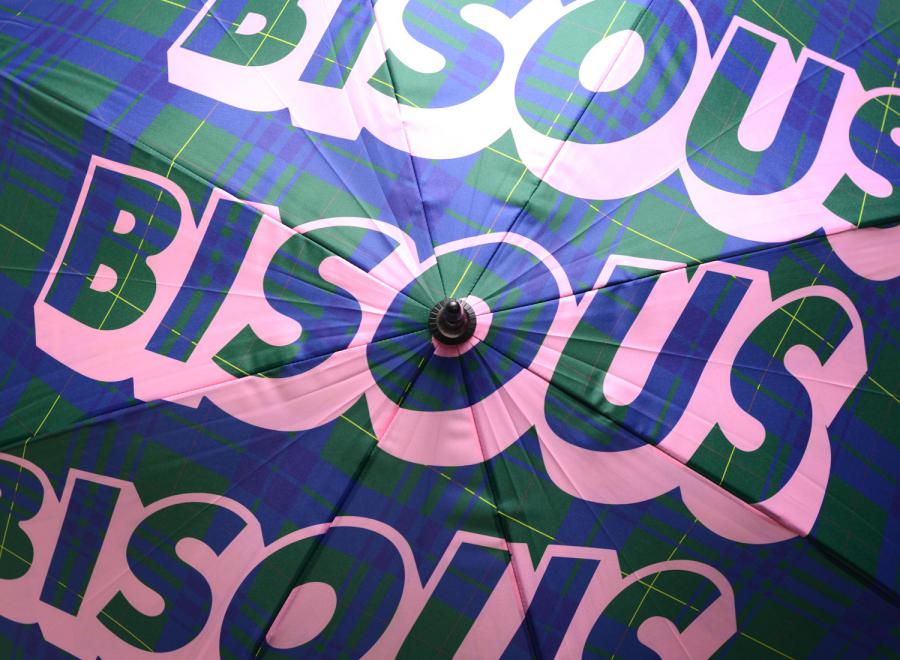 Bisous Skateboards Sonics Umbrella Tartan Check - Bisous Skateboards