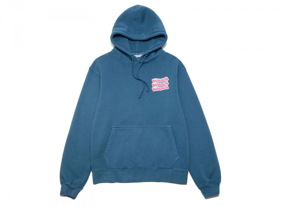 Bisous Skateboards Tony Hoodie Petrol Blue - Bisous Skateboards
