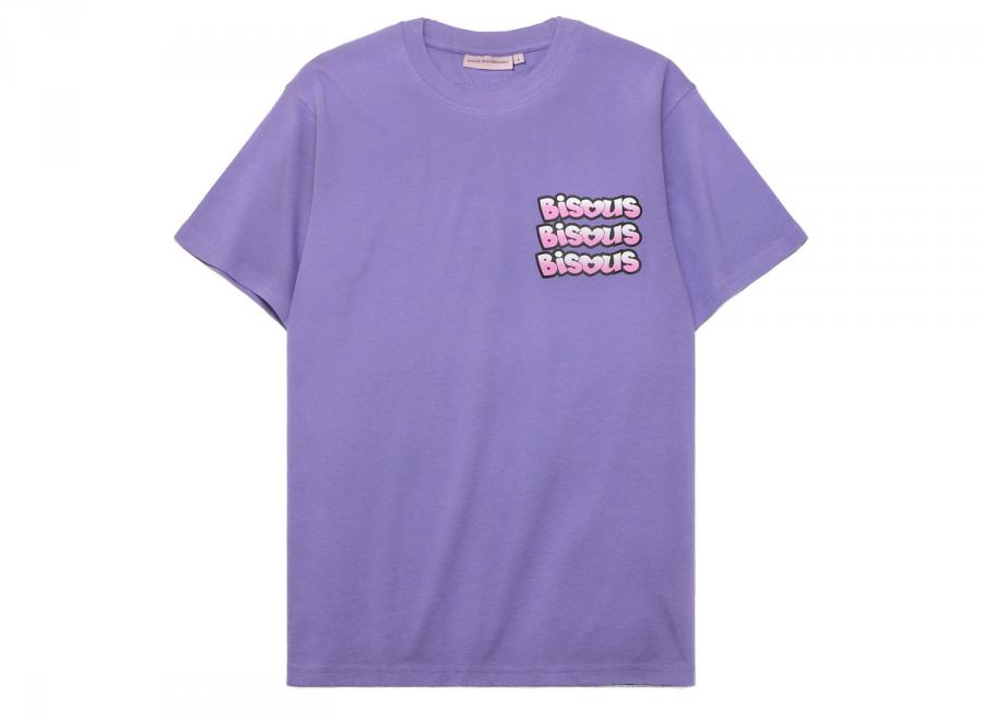 Bisous Skateboards Tony Tshirt Purple - Bisous Skateboards