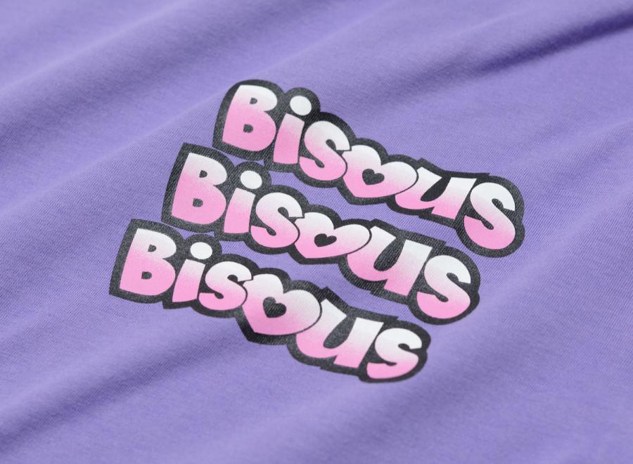 Bisous Skateboards Tony Tshirt Purple - Bisous Skateboards