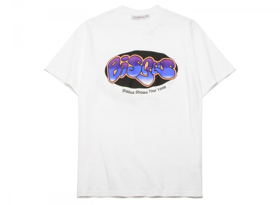 Bisous Skateboards Tour Music Tshirt White - Bisous Skateboards