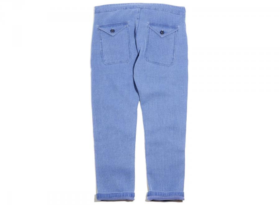 Bleu de Paname Jump Pant Nid Abeille Bleached - Bleu de Paname