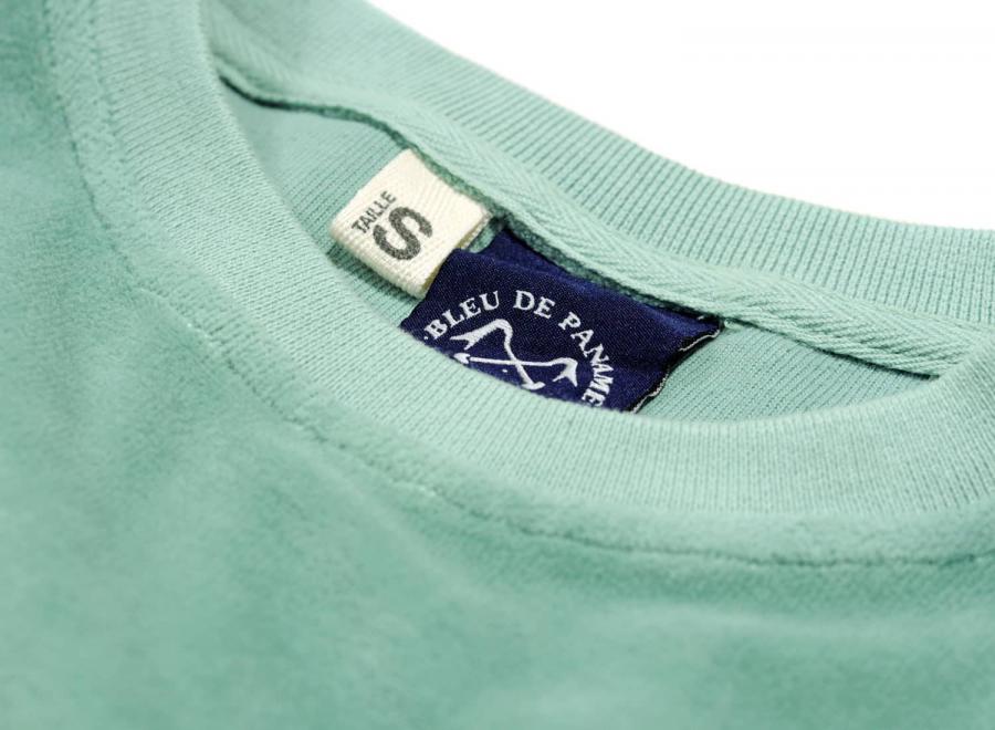 Bleu de Paname Sweat Peau de Peche Mousse - Bleu de Paname